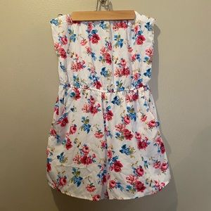Forever 21 strapless floral romper